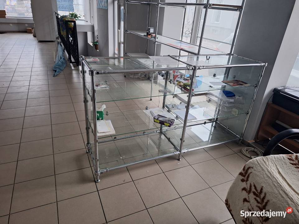 lada i regały sklepowe z rurek chromowanych zachodniopomorskie Szczecinek