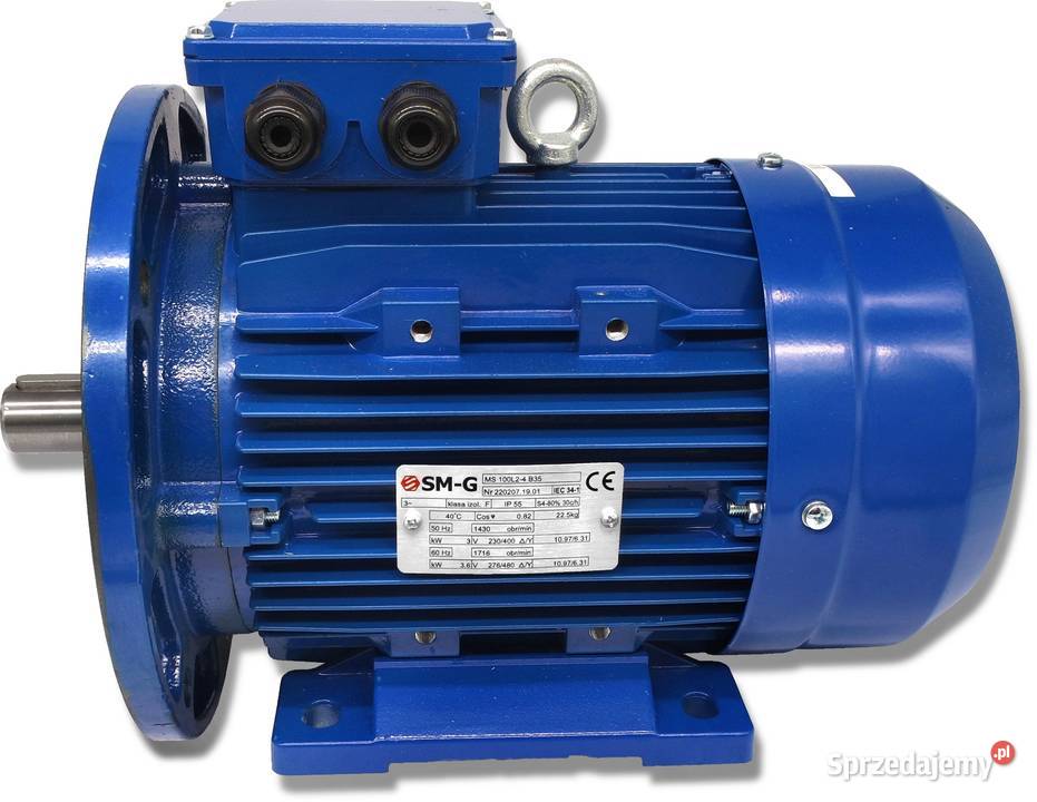 Silnik Elektr Z Kołnierzem 3kW 230V 1430obr nieuszkodzony Solec Kujawski