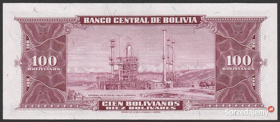 Boliwia 100 bolivianos 1945 stan 2 łódzkie Łódź