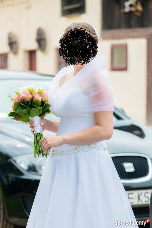 Sprzedam suknie slubną biały Brzostek