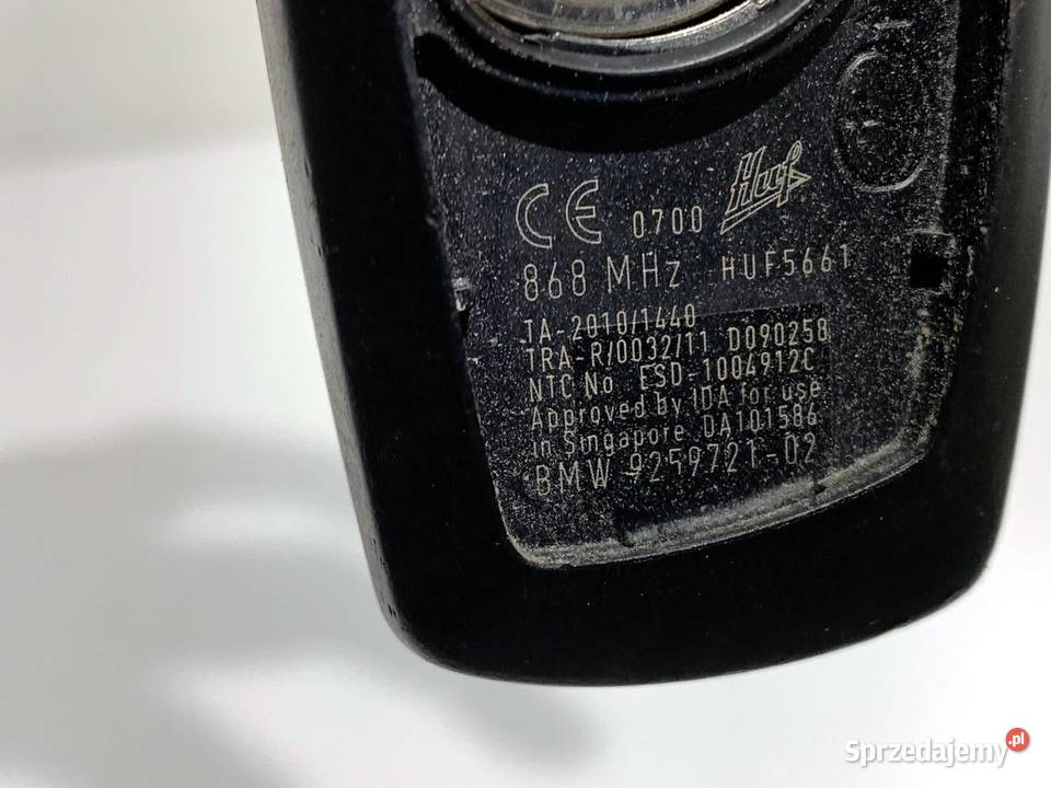 KLUCZYK BMW F07 9259721 0917 PILOT IMMOBILISERA Zamki, wkładki i kluczyki sprzedam