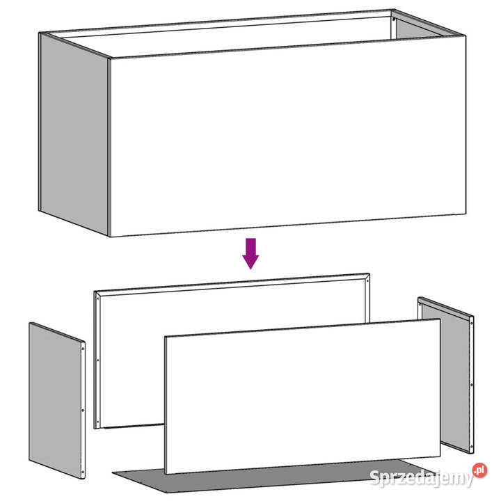 Donica 62x30x29 stal kortenowska WM821556 Warszawa sprzedam