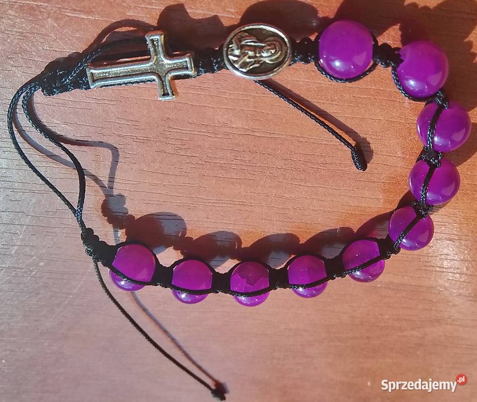 Damski różaniecbransoletka na rękę z krzyżykiem Legionowo