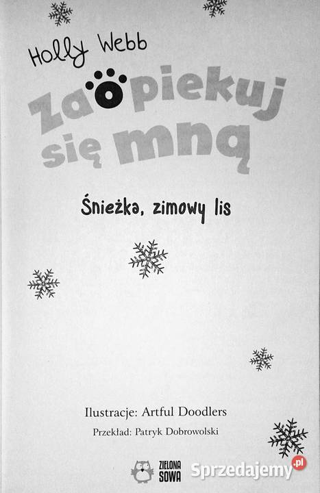 Zaopiekuj się mną Śnieżka zimowy lis Holly Webb miękka Chełm
