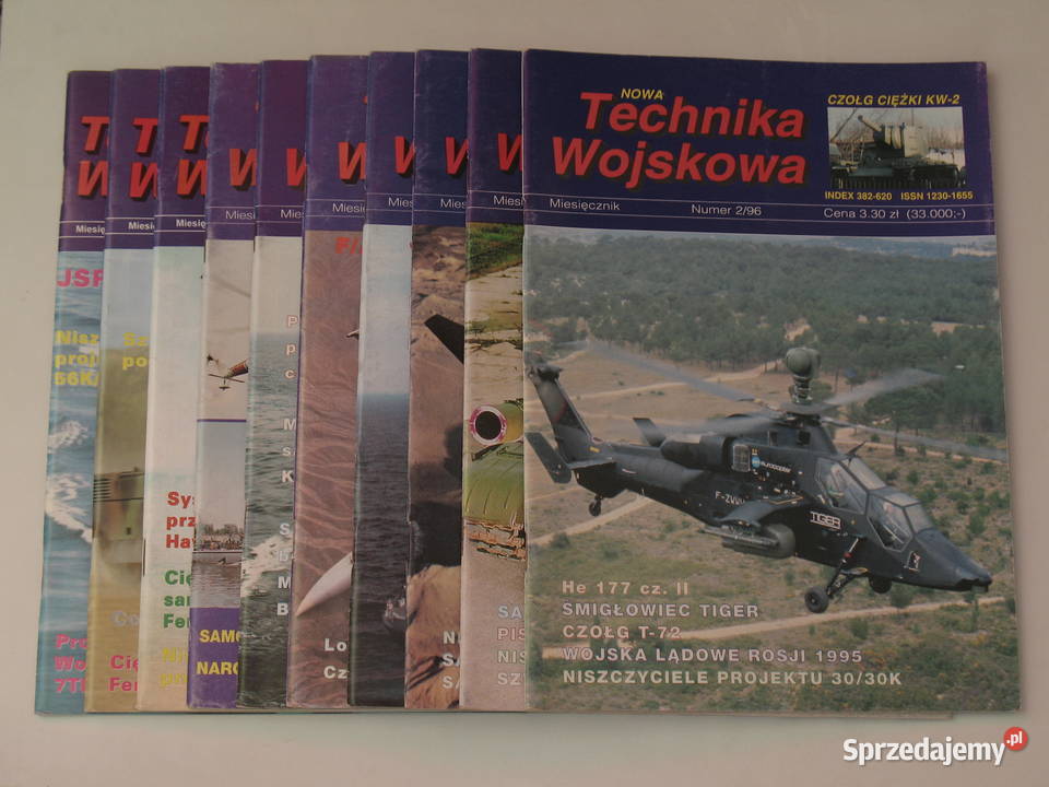 Technika Wojskowa rocznik 1996 10 numerów Kraków