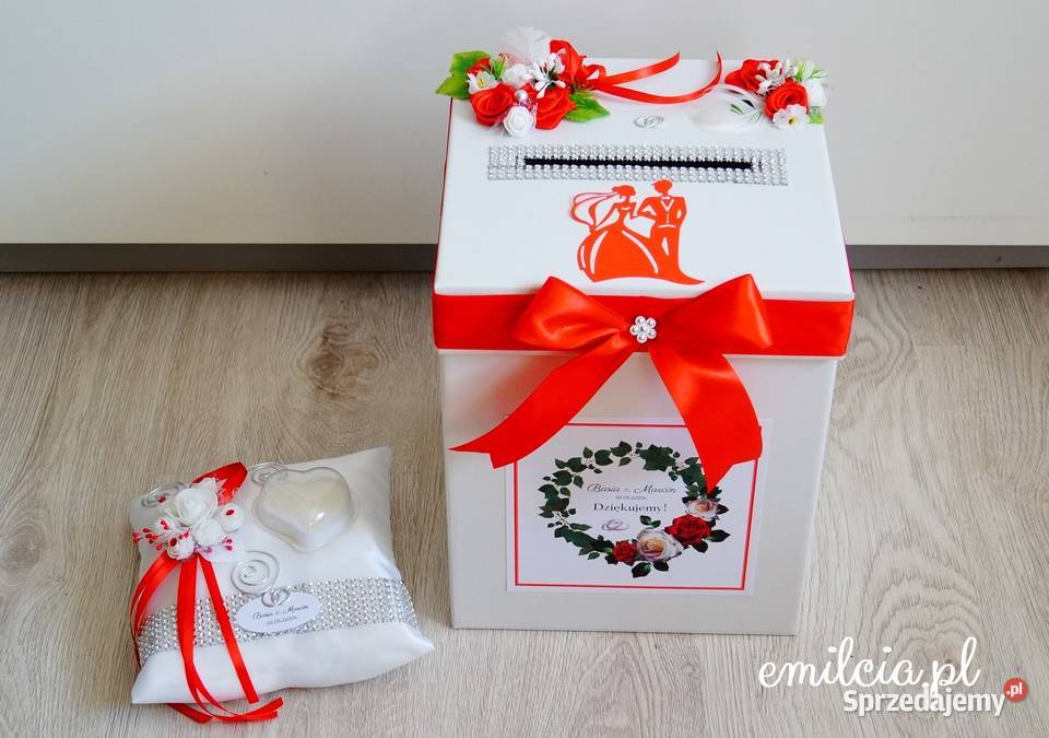 Duże Pudełko na koperty Skarbonka kolor Biel Zielona Góra sprzedam