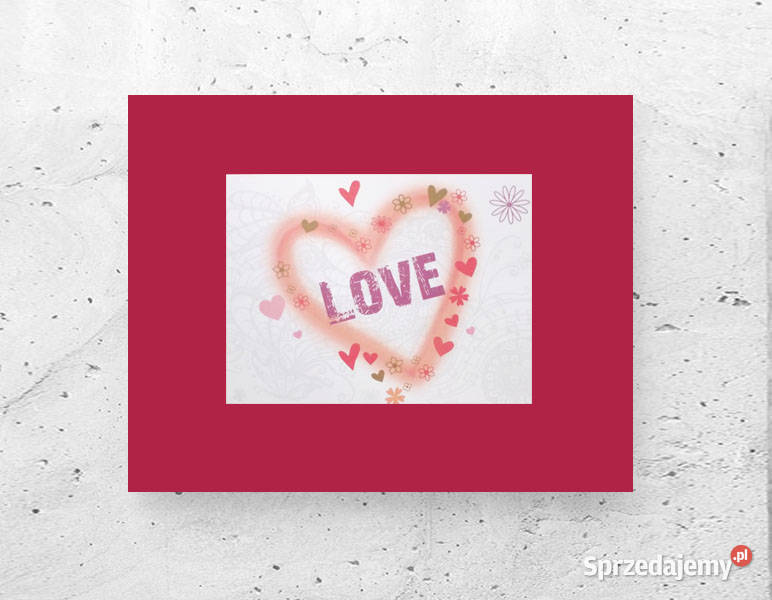 love obrazek A4 serduszko plakat 21x30 plakat z Plakaty Białystok