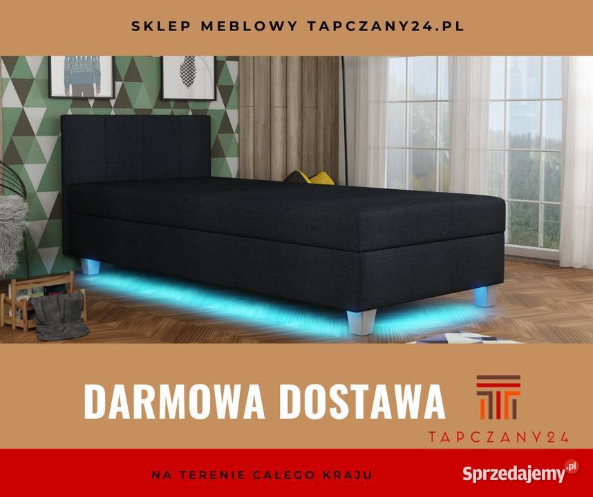 Łóżko jednoosobowe Tapczan do spania z materacem Wrocław