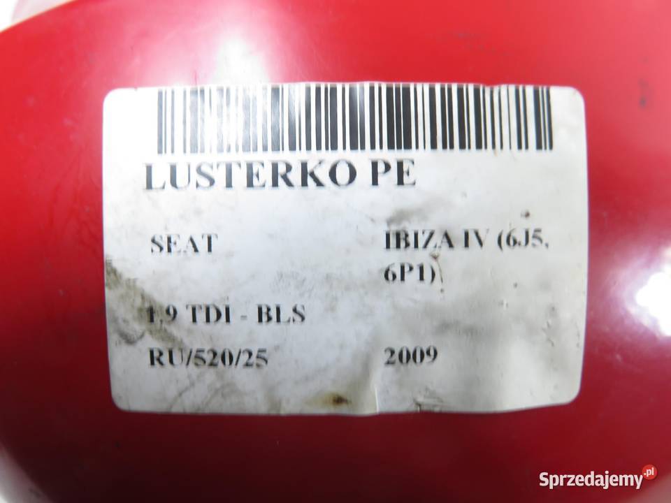 LUSTERKO PRAWE SEAT IBIZA IV sprzedam