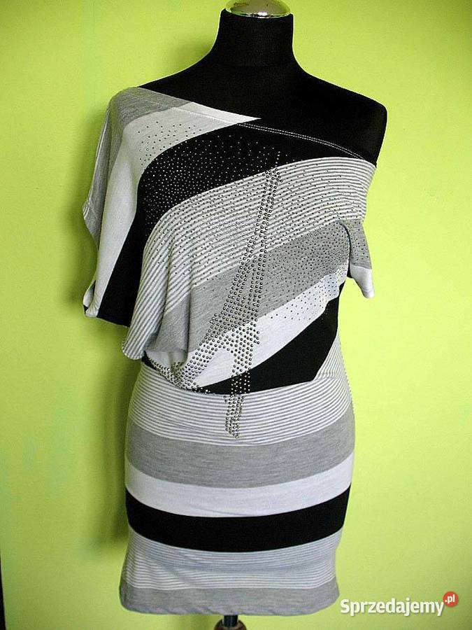 Bluzka mini sukienka kimono dzianina 36 S biust Siedlce