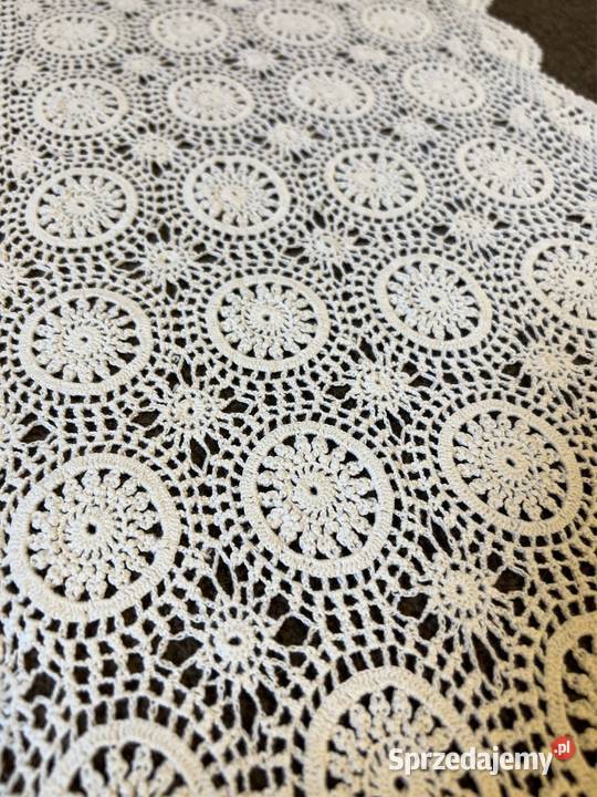 Bieżnik szydełkowy ręcznie robiony Zabrze