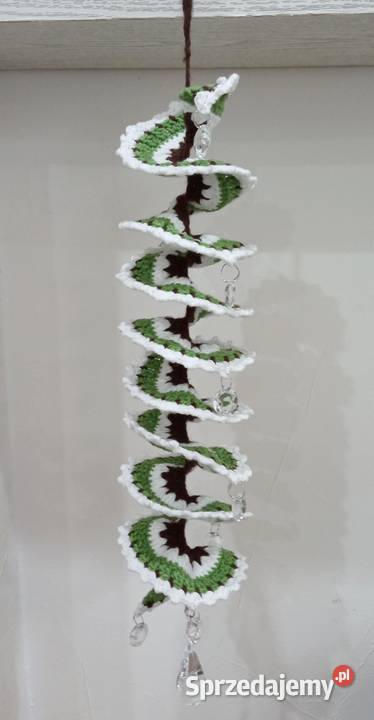 Wiatraczek Wind spinner wykonany na szydełku Łask