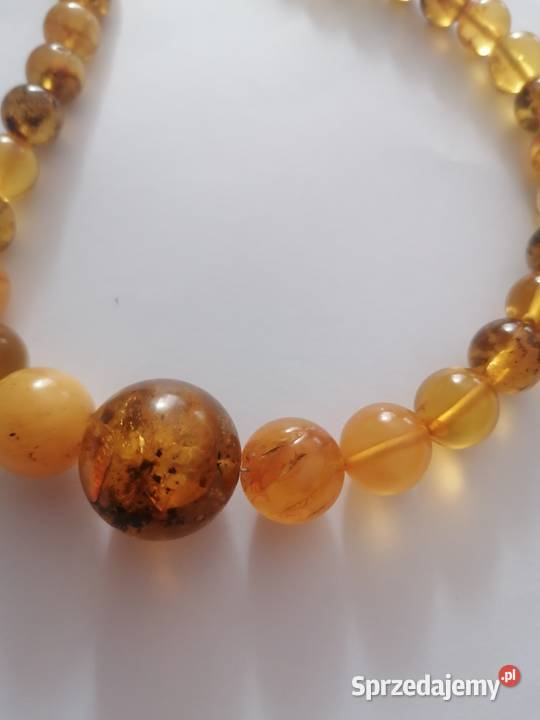Naszyjnik Bursztyn kulki Białystok
