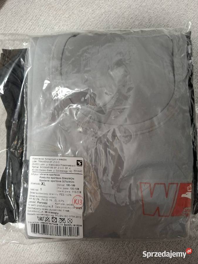 Ubranie sportowe MONWP dres komplet rozmiar XL sprzedam