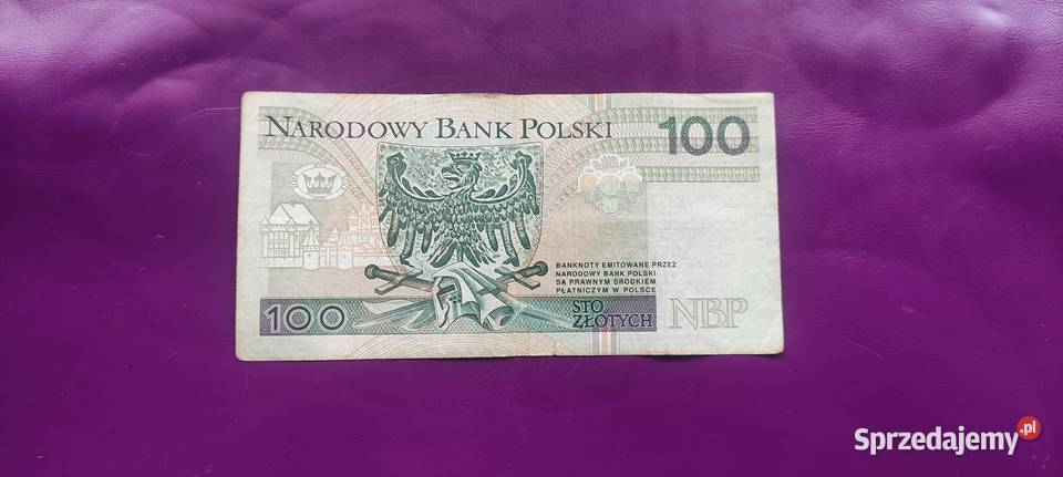 Banknot 100 1994 seria YD Zastępcza seria 14 Numizmatyka Pruszków
