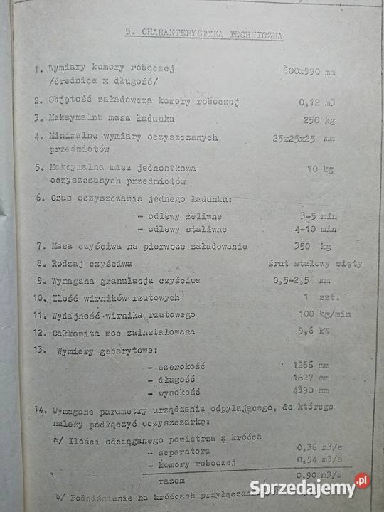 Oczyszczarka wirnikowo taśmowa OWT 120C DOZAMET Mykanów