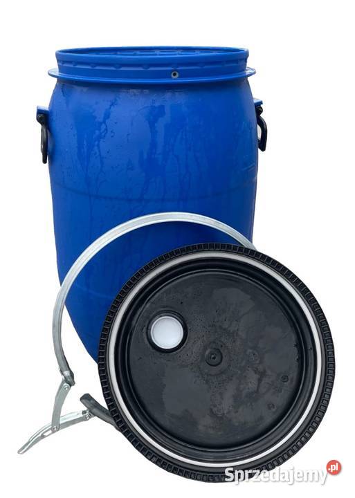 Beczka plastikowa 60l z deklem z korkiem na Walichnowy
