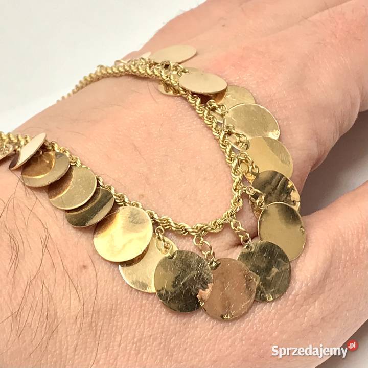 Złoty NASZYJNIK orientalny 18k EGIPSKA biżuteria złote Warszawa