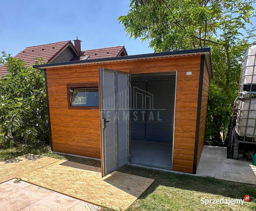 Schowek domek ogrodowy 4x2m drzwi 2x okno
