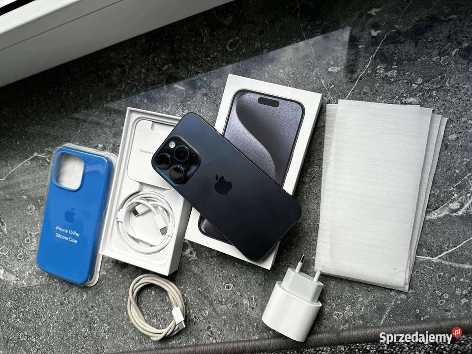 iPhone 15 Pro niebieski Tytan podkarpackie Łańcut
