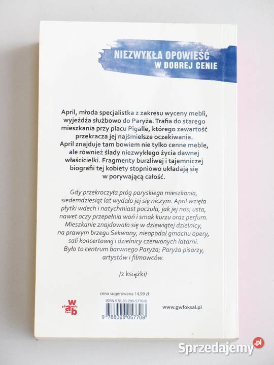 Apartament w Paryżu Michelle Gable Rok wydania 2014 małopolskie Kraków