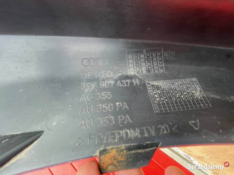 ZDERZAK AUDI A3 LIFT 8P0 PRZÓD 8P0807437H osobowe