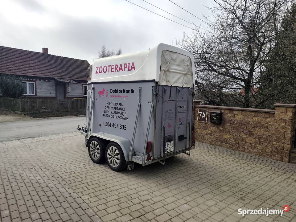 PRZYCZEPA SLUIS DMC 1150 KAT B SIODLARNIA Do przewozu koni sprzedam