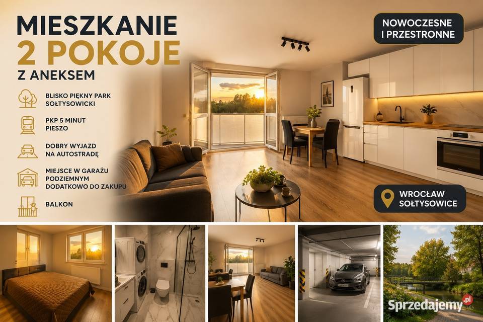 2pok 37met Strzeleckiej BALKONKOMÓRKAGARAŻ Wrocław