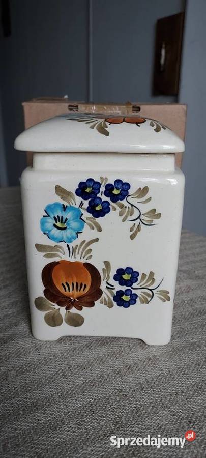 Puszka pojemnik deseczka fajans Włocławek PRL lubuskie sprzedam