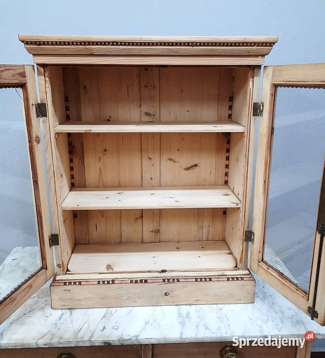 Wisząca Szafka Secesyjna Oczyszczona AntykiMarki mazowieckie