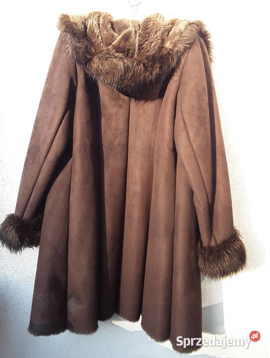 Kożuch z kołnierzem szalowym i kapturem rM Kurtki i płaszcze Warszawa