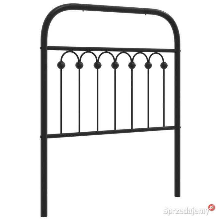 Metalowe wezgłowie czarne 75 WM376626