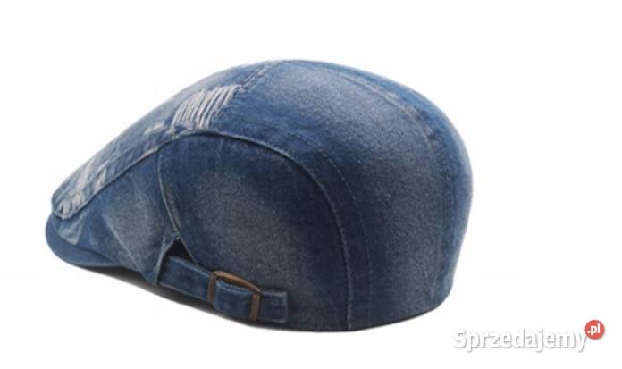 Czapka męska kaszkiet jeans vintage z Sosnowiec