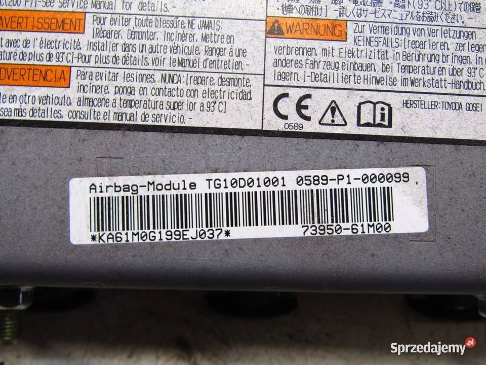 PODUSZKA POWIETRZNA KOLANOWA AIRBAG PASAŻERA SX4