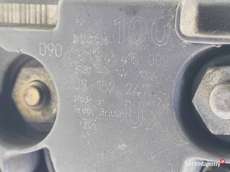 ALTERNATOR Opel Vectra C 22 16V 0124415009 Rudka