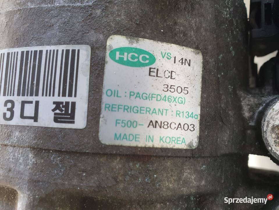 SPRĘŻARKA KLIMATYZACJI Hyundai I30 16 CRDI osobowe Chełm