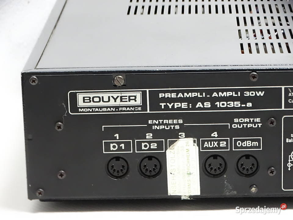Wzmacniacz Bouyer AS 1035a Vintage Prearli Ampli Biłgoraj