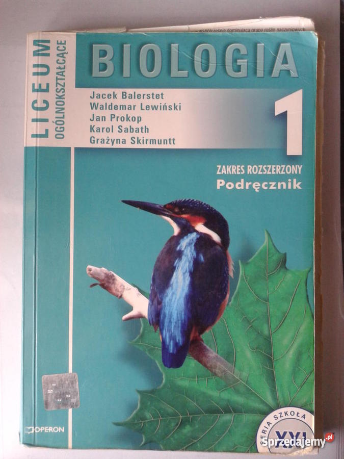 Podrecznik Do Biologii 1 Liceum Podręcznik do liceum / technikum "Biologia 1" zakres rozszerzony; 2006