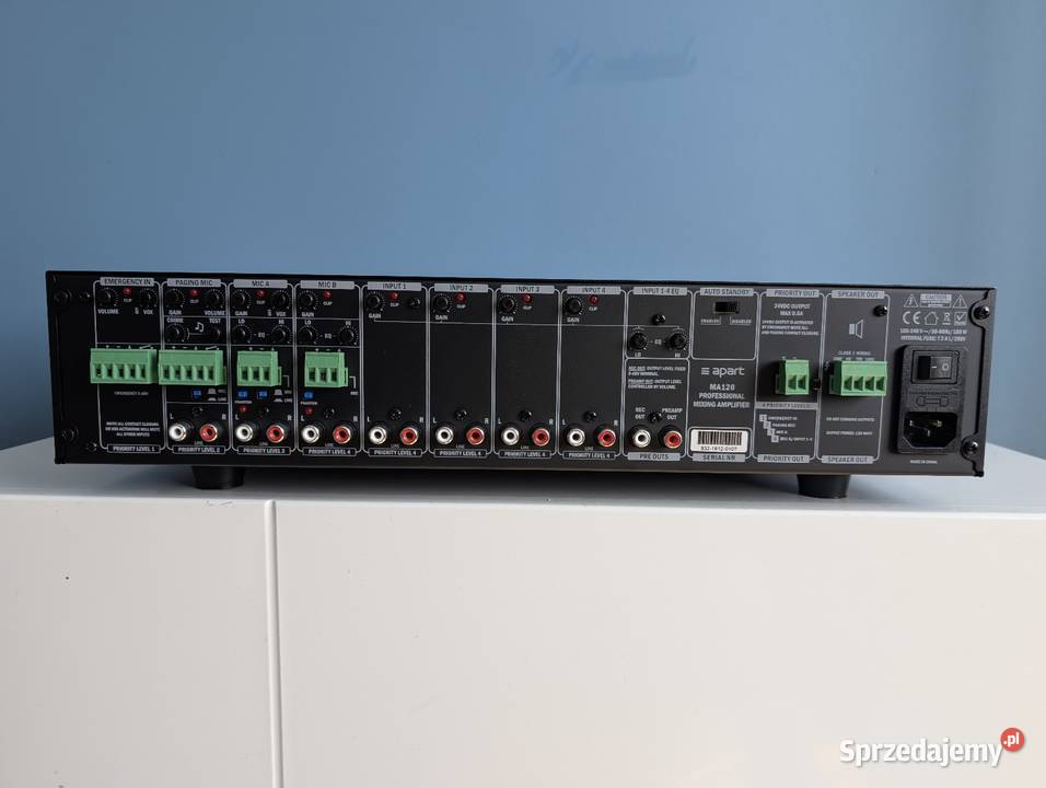 Wzmacniacz miksujący Apart MA120 100V4 Ohm 120W Częstochowa