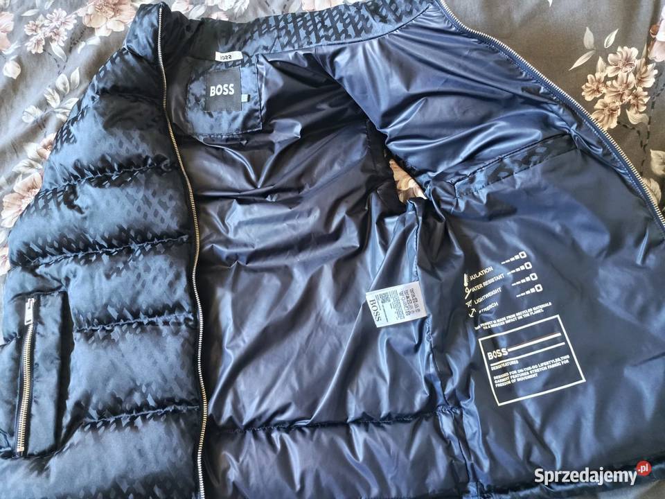 Kamizelka pikowana Hugo Boss granatowa monogram niebieski podlaskie Białystok sprzedam