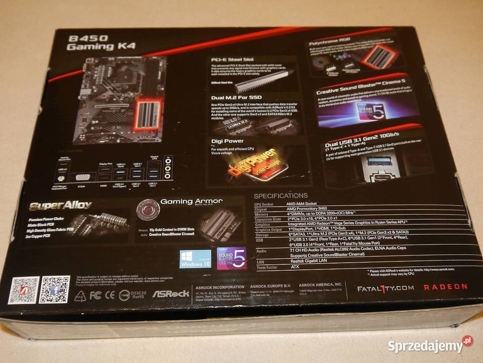 Płyta główna ASRock Fatal1ty B450 Gaming K4 Gdańsk