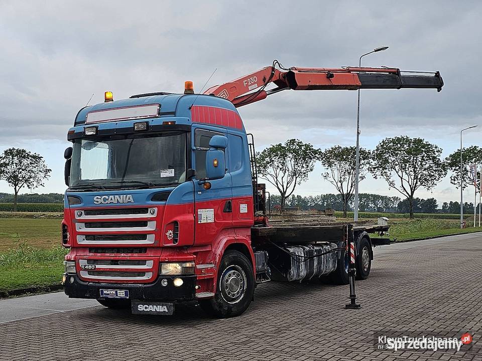 Scania R480 6X2 MANUAL CRANE platforma 2007 pomorskie