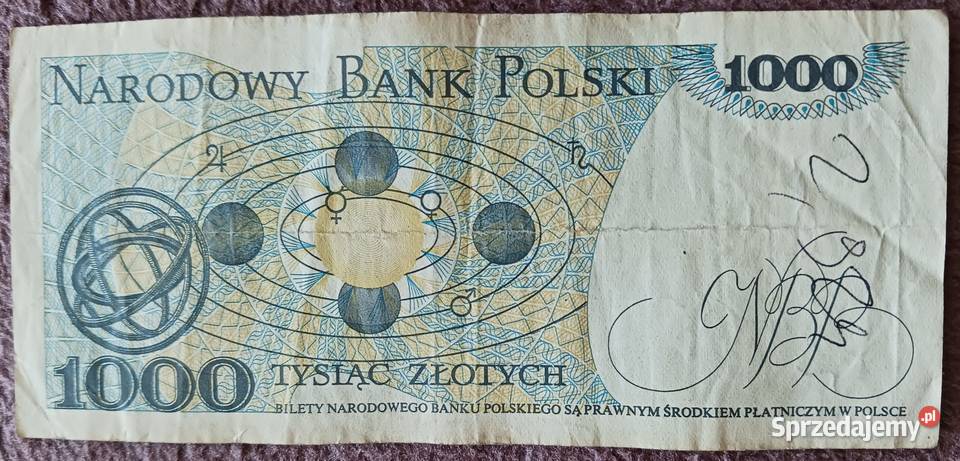 1000 M Kopernik seria GZ 1VI1982 r wielkopolskie Konin sprzedam