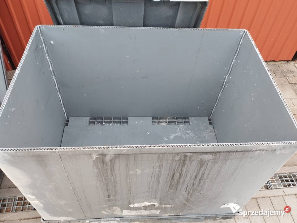 Pojemnik paletowy z pokrywą paleta plastikowa