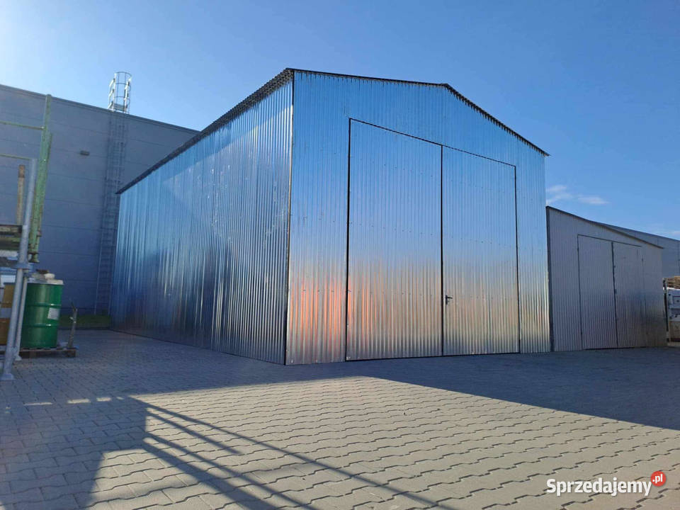 Garaż Blaszany GRAFITOWY 2 Bramy Blaszak Garaże Środa Wielkopolska