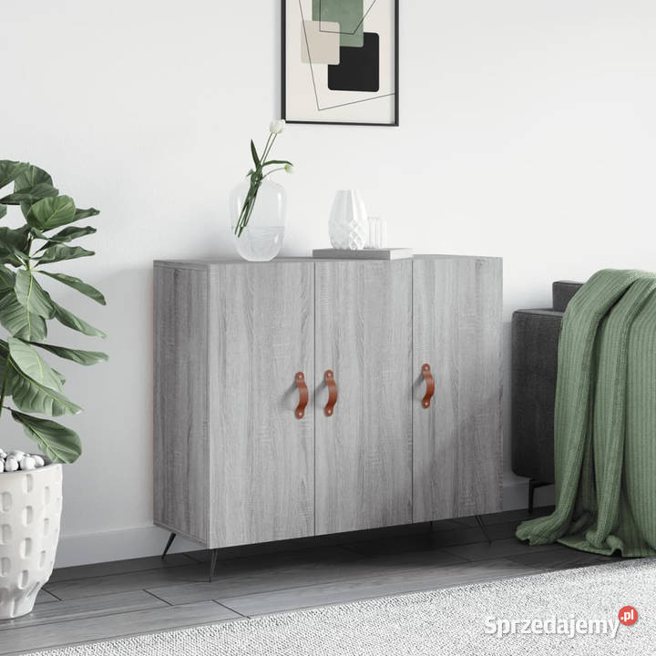 Szafka szary dąb sonoma 90x34x80 materiał Pozostałe Warszawa