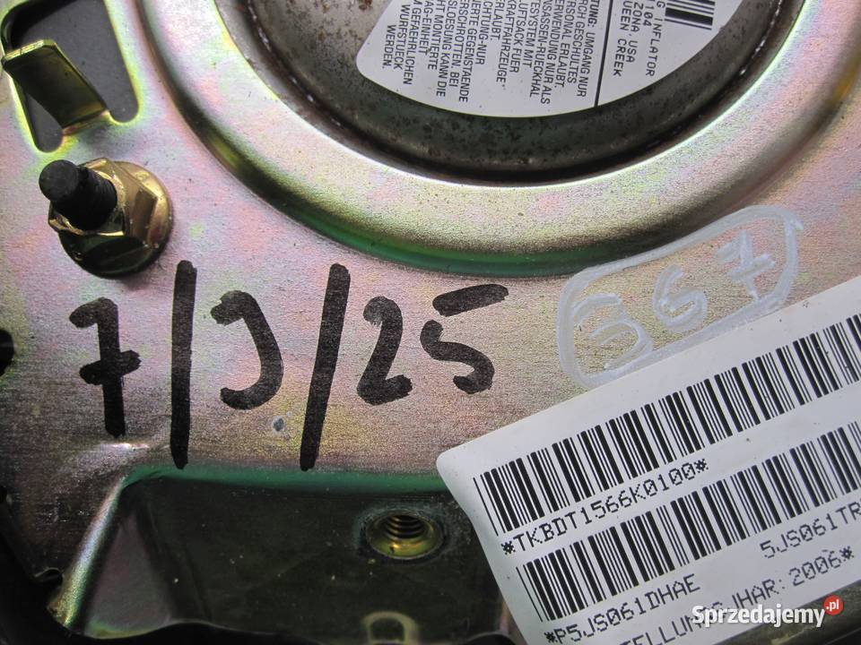 JEEP CHEROKEE III LIFT 06r AIRBAG poduszka Rok produkcji 2004 Kielce