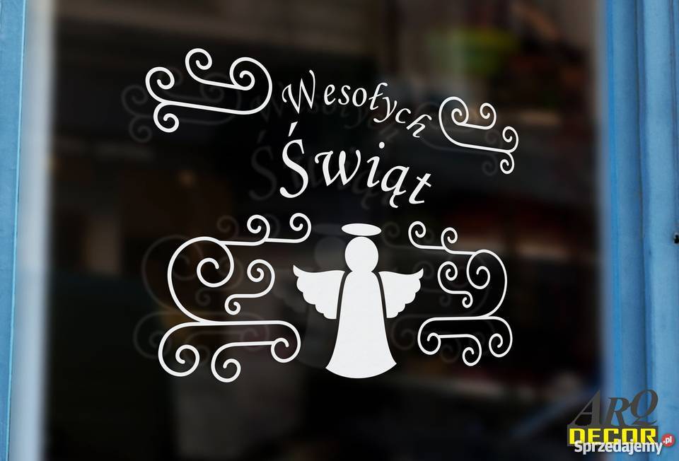 Świąteczne Naklejki Na Witrynę Sklepu Boże sprzedam