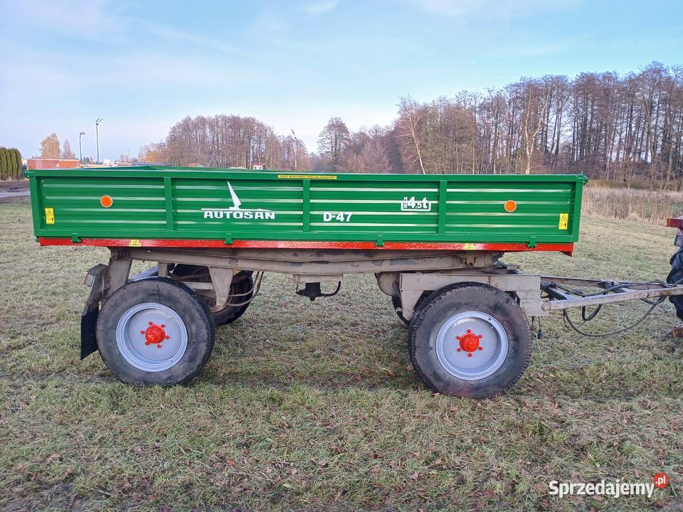 Przyczepa wywrotka d47 zarejstrowana nieuszkodzony łódzkie Rzgów