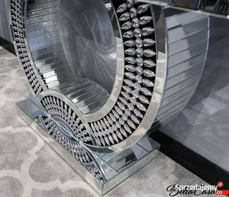 KONSOLA GLAMOUR TOALETKA SZKLANA F0544 90X30X75 mazowieckie Warszawa